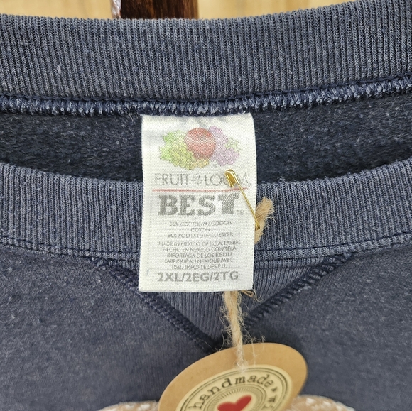 Heart Patchwork Crewneck Sweater - Picture 5 of 7